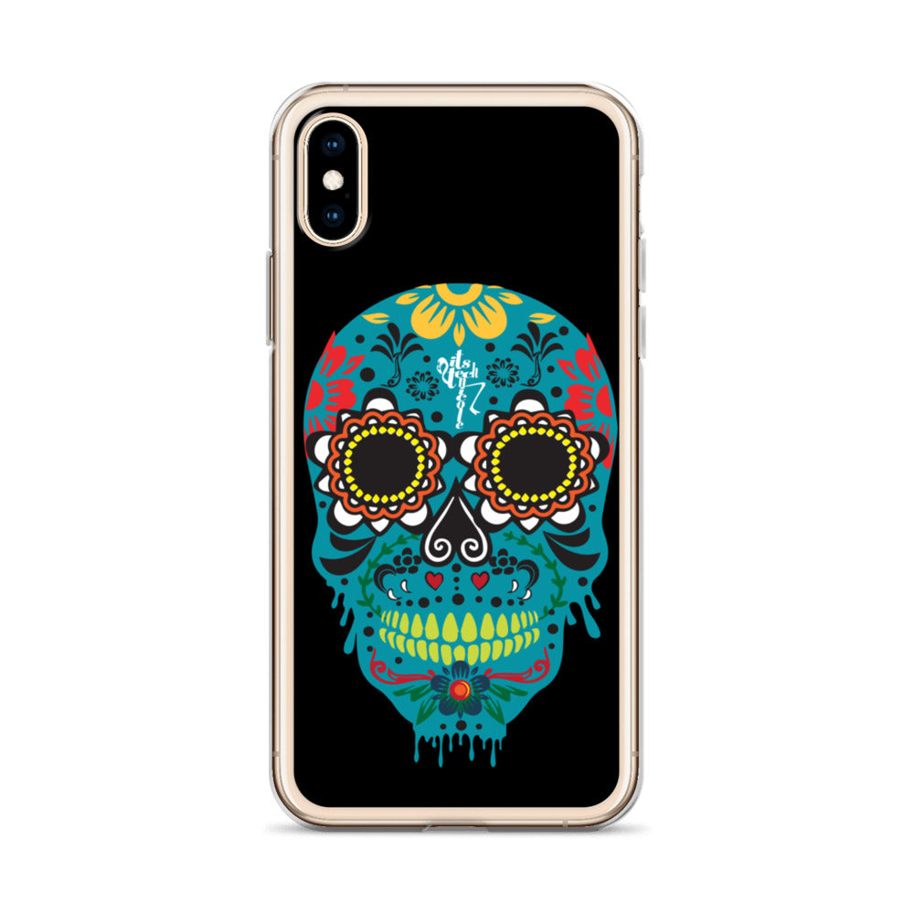 Dia de los Muertos Azul iPhone Case