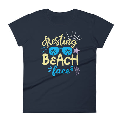 Resting Beach Face Women's short sleeve t-shirt