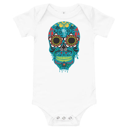 Dia de los Muertos Azul Onesie