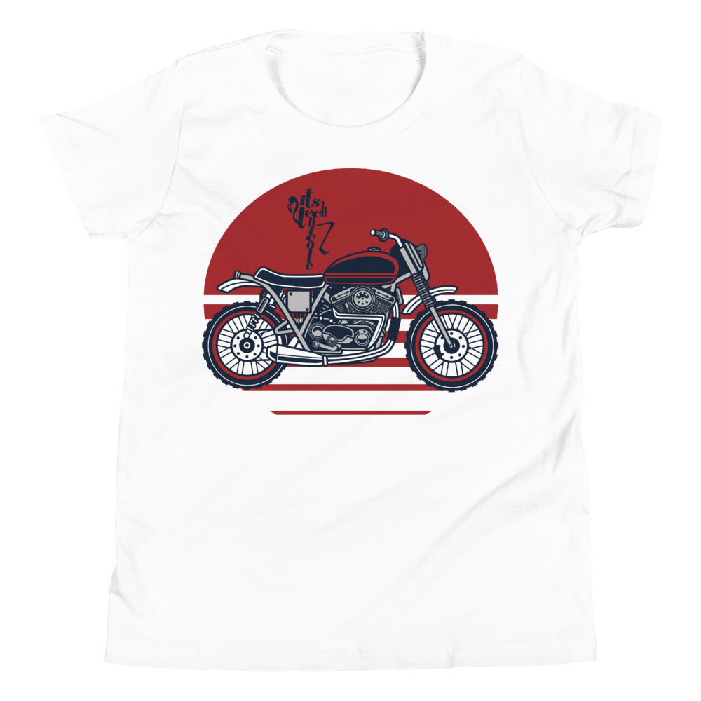 Motorcycle (Red) Youth Short Sleeve T-Shirt