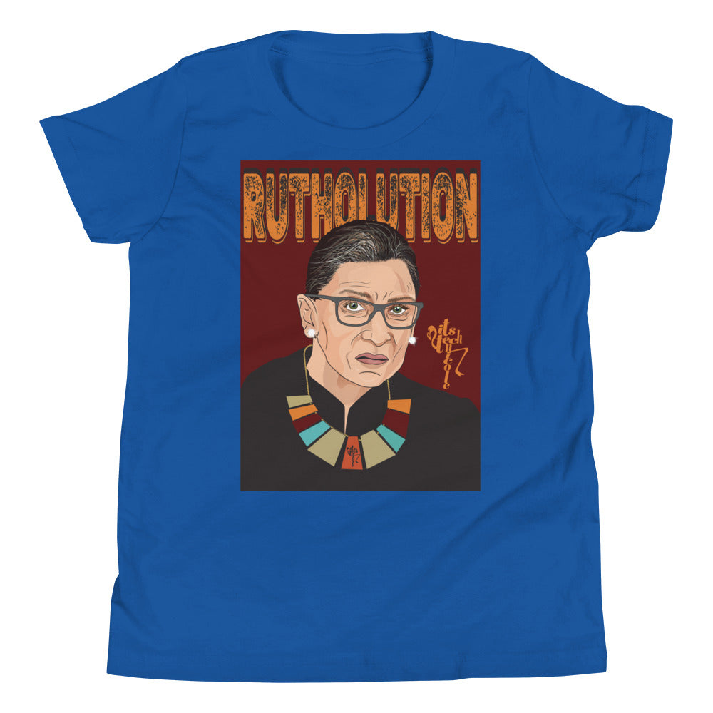 Ruth Bader Ginsburg Tribute Art Youth Short Sleeve T-Shirt