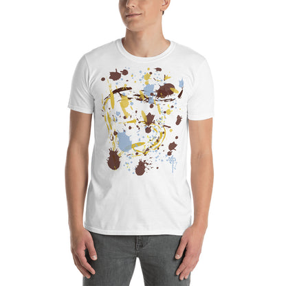 Art Inspired by Jordan 1 Mid SE Fearless Maison Chateau Rouge Short-Sleeve T-Shirt