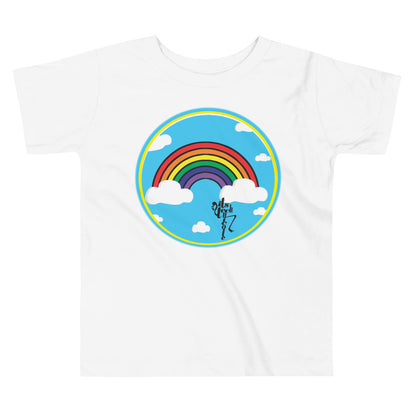 Rainbow and Clouds Toddler Short Sleeve Tee