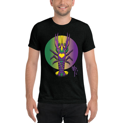 Mardi Gras Crawfish Tri-Blend T-shirt