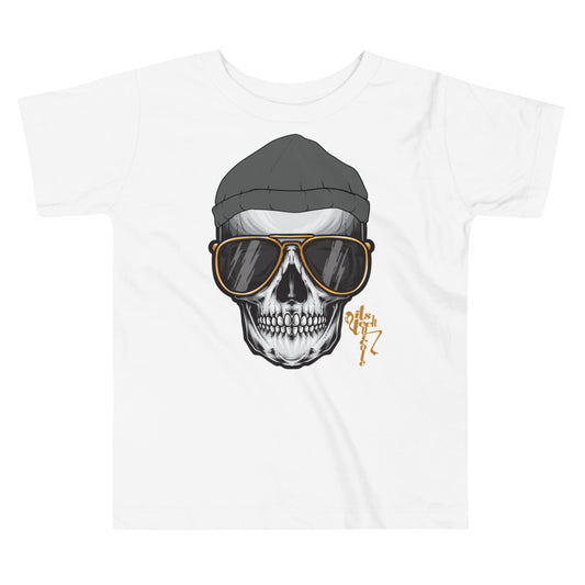 Skull and Beanie Toddler Short Sleeve Tee