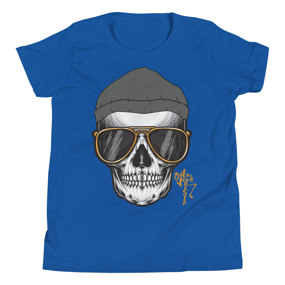 Skull and Beanie Youth Short Sleeve T-Shirt