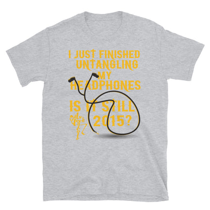 2015 Headphones Short-Sleeve Unisex T-Shirt