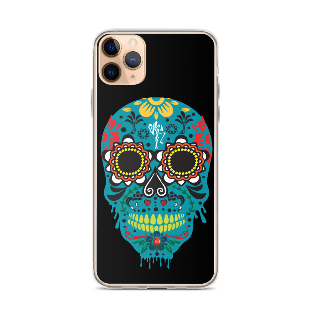 Dia de los Muertos Azul iPhone Case