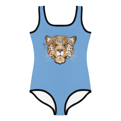 Jaguar All-Over Print Kids Swimsuit