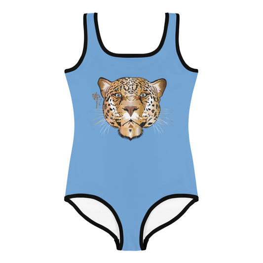 Jaguar All-Over Print Kids Swimsuit