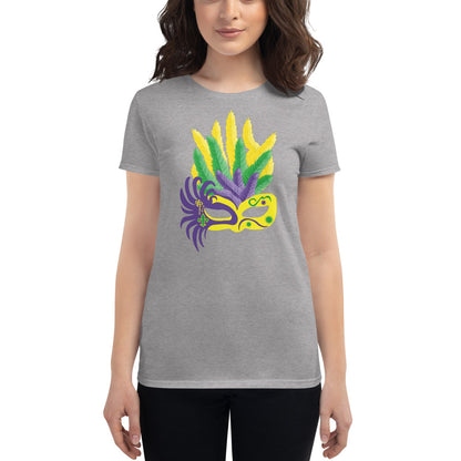 Mardi Gras Mask short sleeve t-shirt