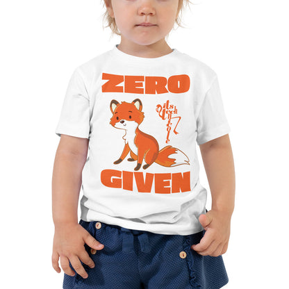 Zero Fox Given Toddler Short Sleeve Tee