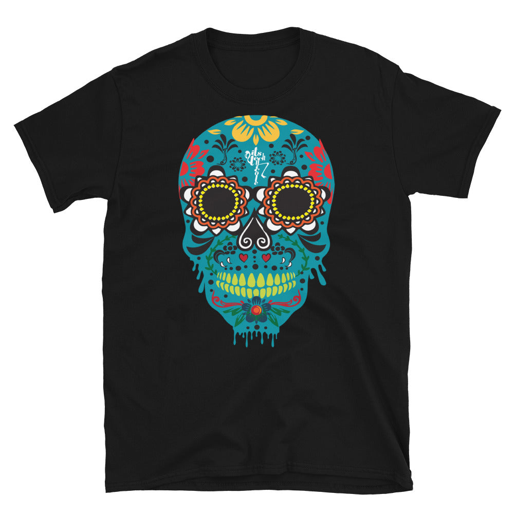 Dia de los Muertos Azul Short-Sleeve Unisex T-Shirt