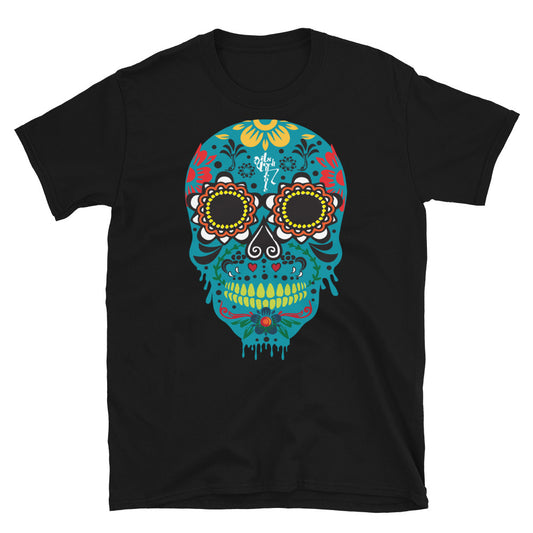 Dia de los Muertos Azul Short-Sleeve Unisex T-Shirt
