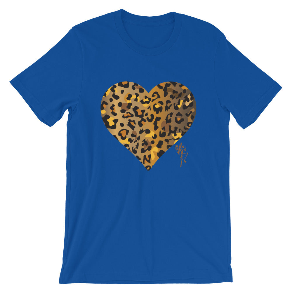 Leopard Heart Short-Sleeve Standard T-Shirt