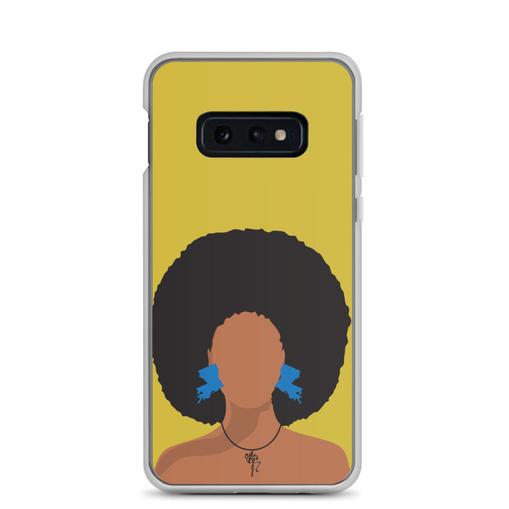 Melanin Poppin' with Louisiana Earrings Samsung Case
