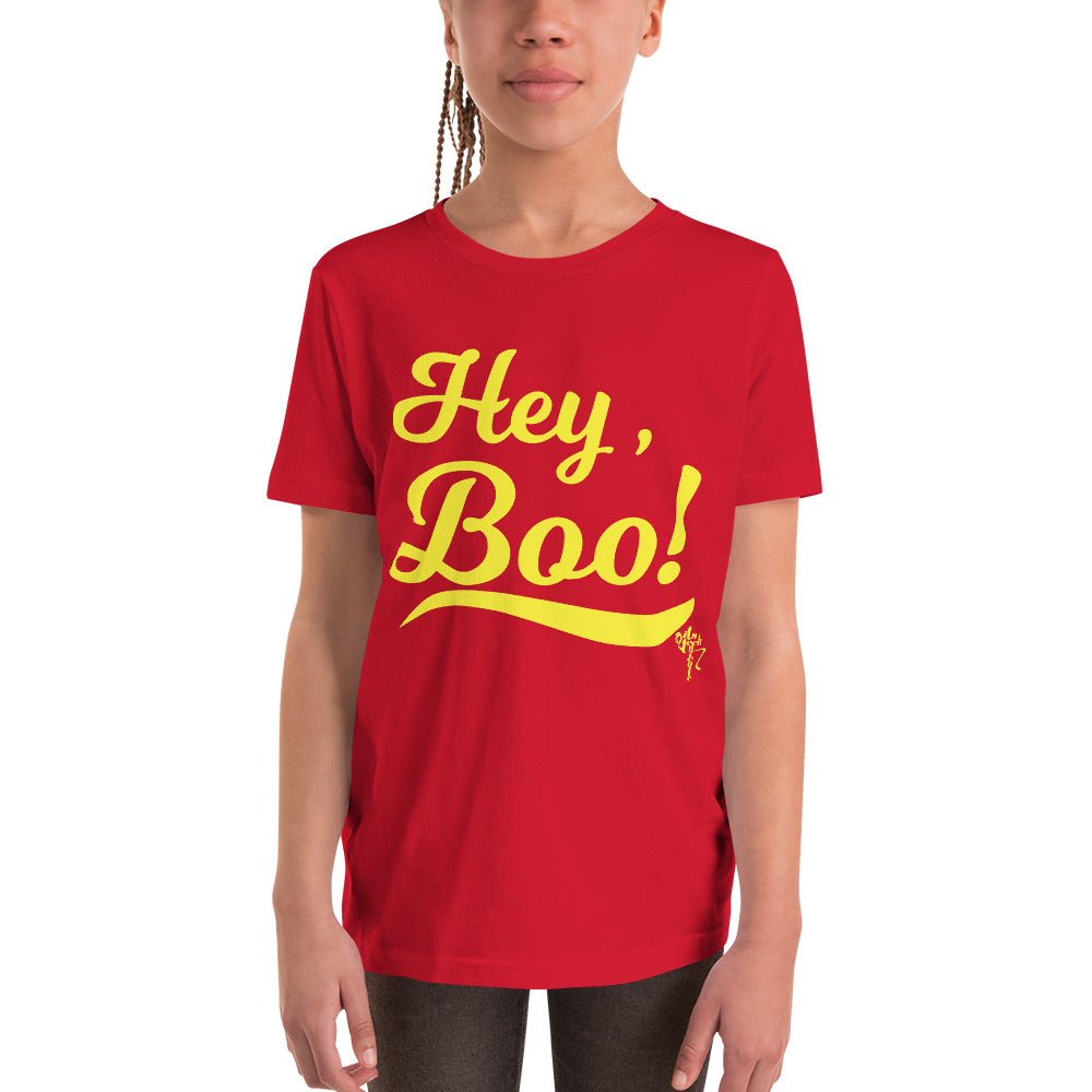 Hey, Boo! Youth Short Sleeve T-Shirt