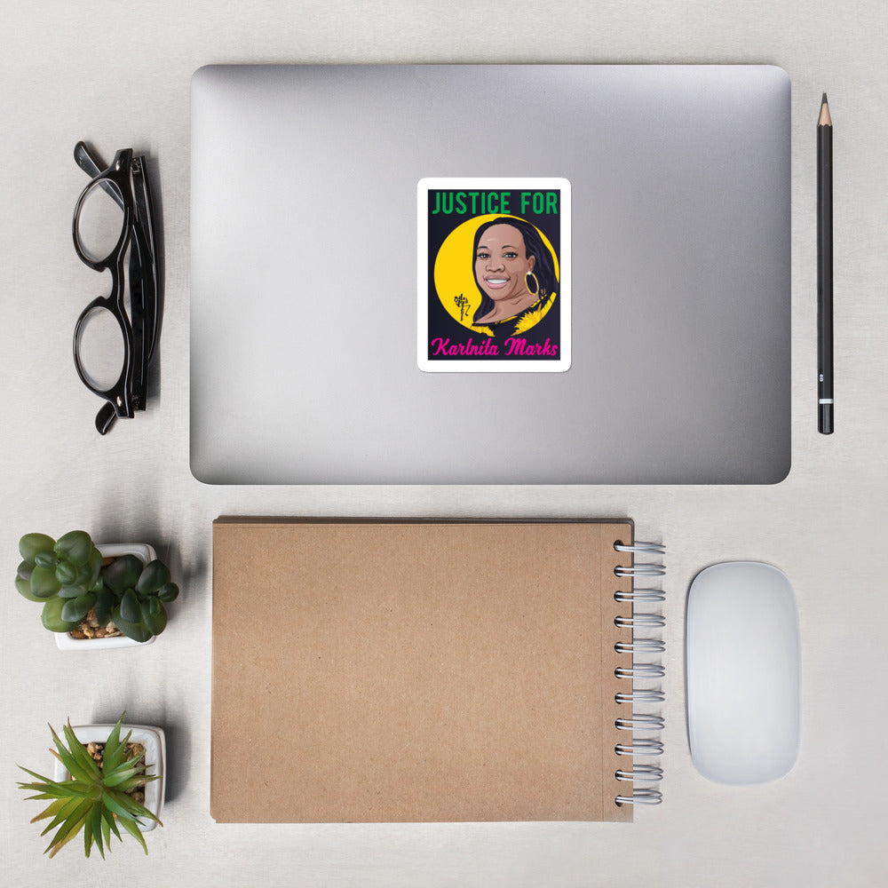 Justice for Karlnita Marks Bubble-free stickers
