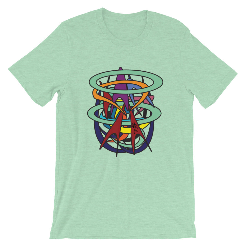 Abstract Short-Sleeve Graphic T-Shirt
