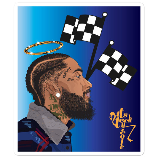 Nipsey Tribute Bubble-free stickers