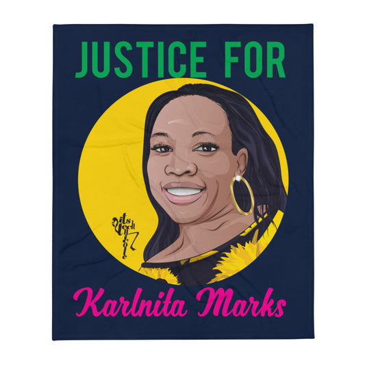 Justice for Karlnita Marks Throw Blanket