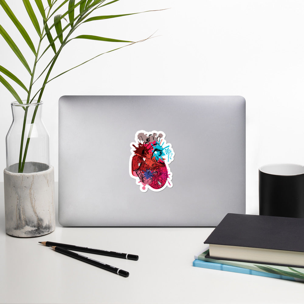 Itstechnicole Art Heart Bubble-free stickers