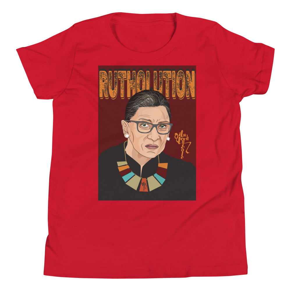 Ruth Bader Ginsburg Tribute Art Youth Short Sleeve T-Shirt