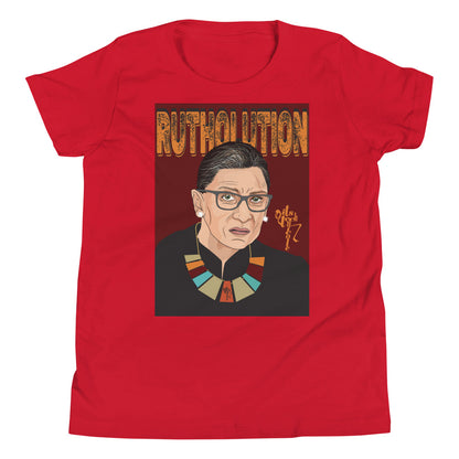 Ruth Bader Ginsburg Tribute Art Youth Short Sleeve T-Shirt