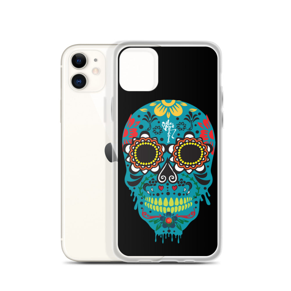 Dia de los Muertos Azul iPhone Case
