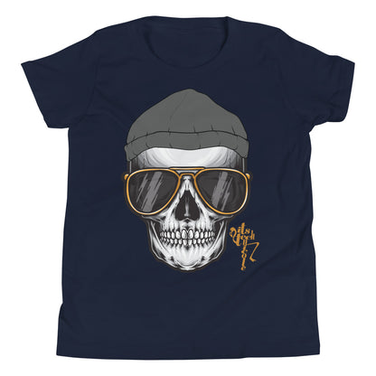Skull and Beanie Youth Short Sleeve T-Shirt