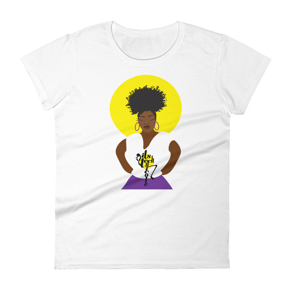 Purple and Gold Women's short sleeve t-shirt