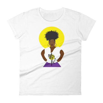 Purple and Gold Women's short sleeve t-shirt