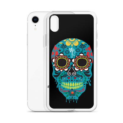 Dia de los Muertos Azul iPhone Case
