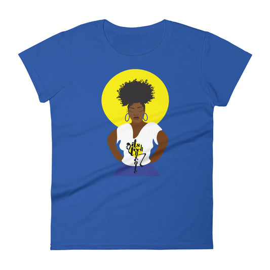 Blue and Gold Women's short sleeve t-shirt