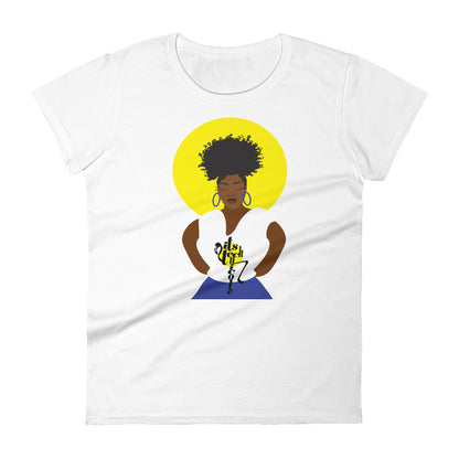 Blue and Gold Women's short sleeve t-shirt