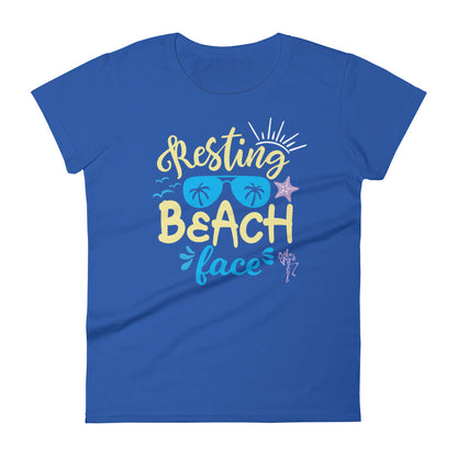 Resting Beach Face Women's short sleeve t-shirt