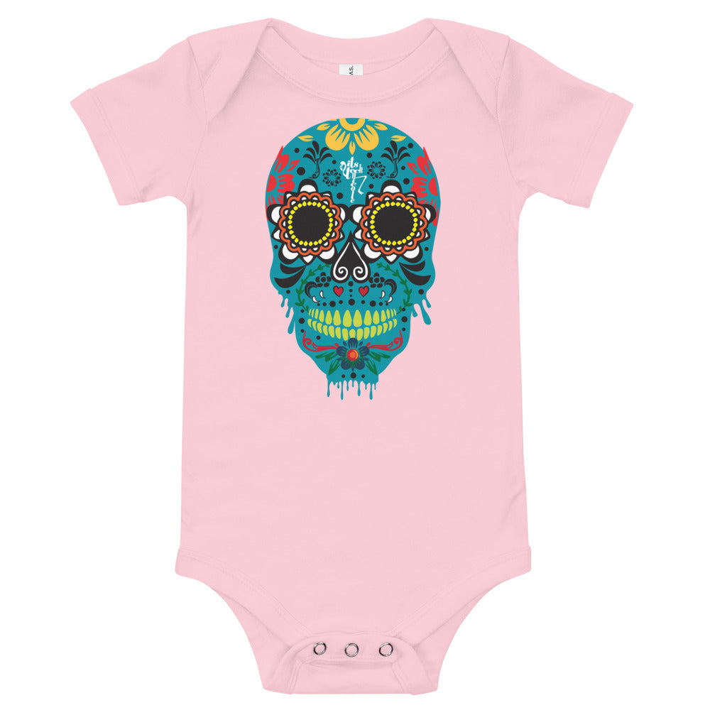 Dia de los Muertos Azul Onesie