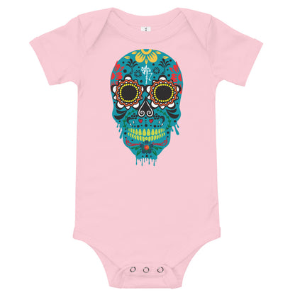 Dia de los Muertos Azul Onesie