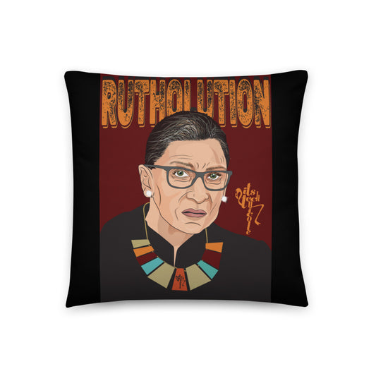 Ruth Bader Ginsburg Tribute Art Pillow