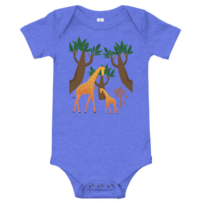 Giraffe Mama and Baby Onesie