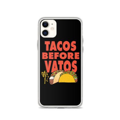 Tacos Before Vatos iPhone Case
