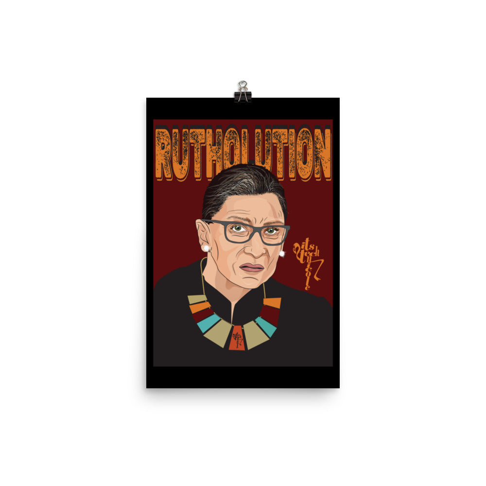 Ruth Bader Ginsburg Tribute Art Poster