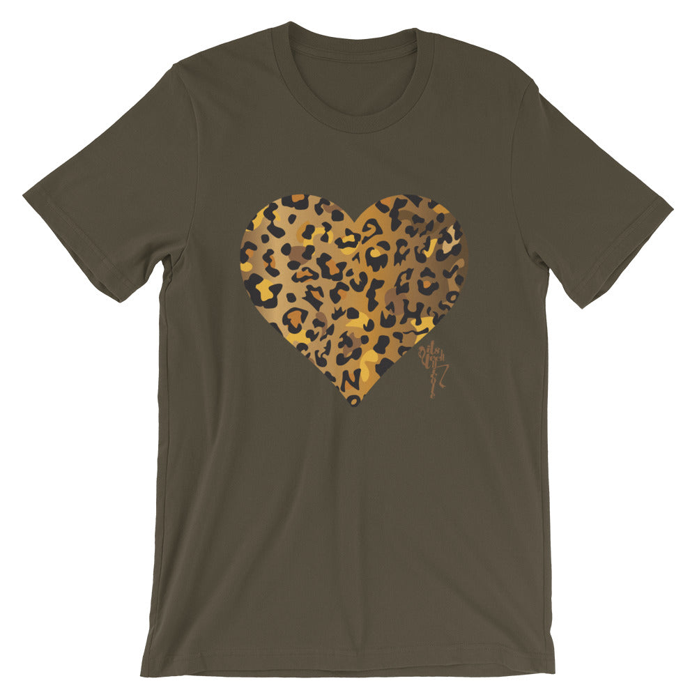 Leopard Heart Short-Sleeve Standard T-Shirt