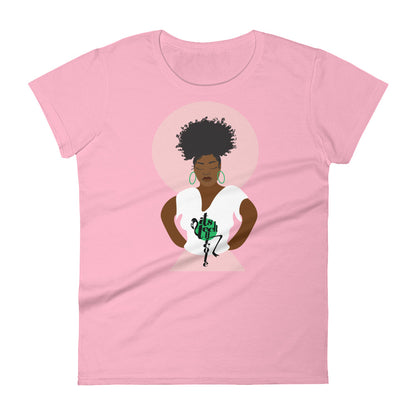 Pink and Green Women's short sleeve t-shirt