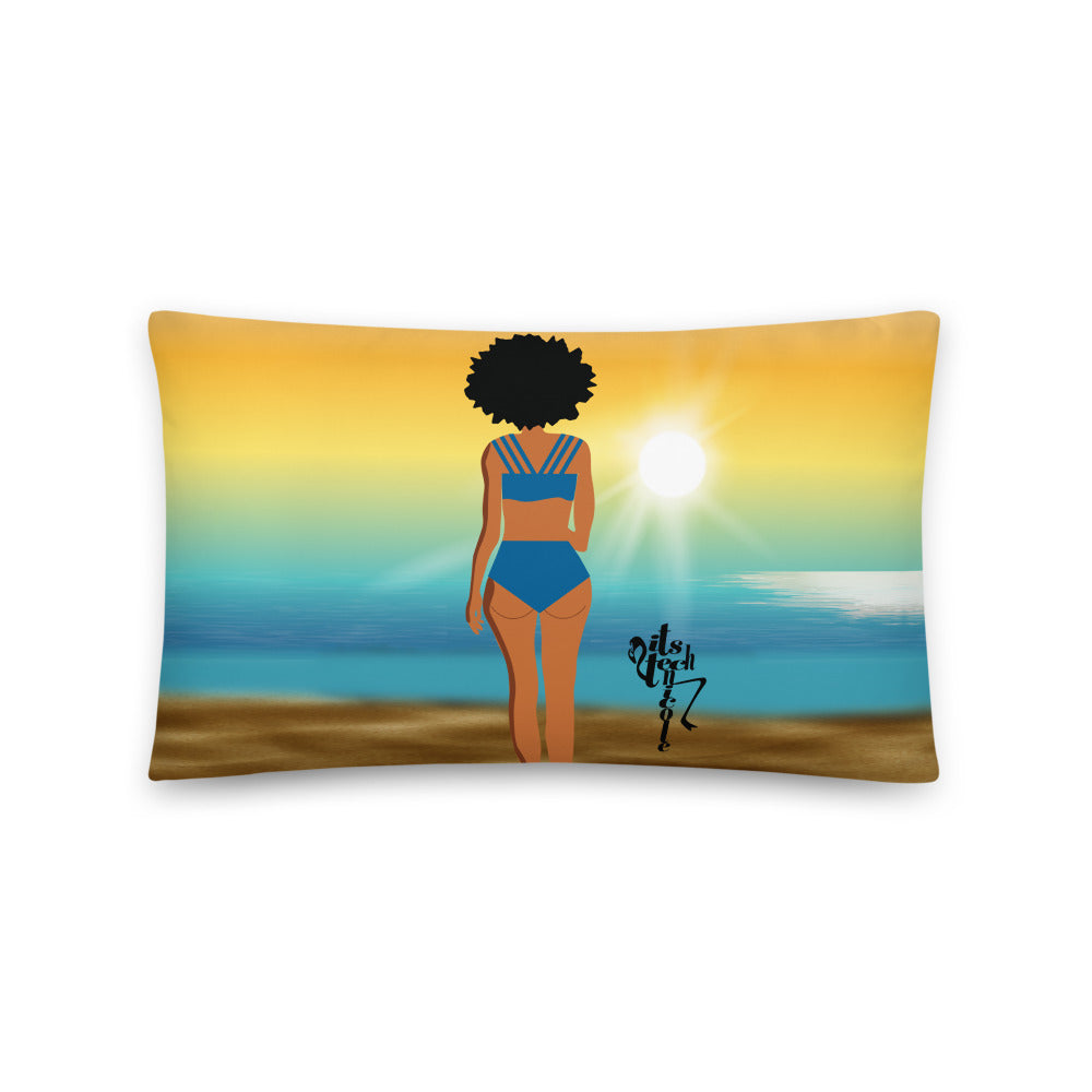 Beach Sunrise Basic Pillow