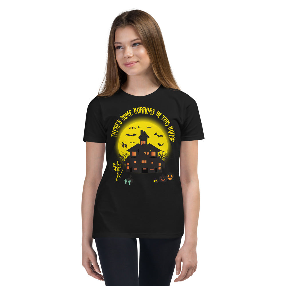 There's Some Horrors in this House....Youth Short Sleeve T-Shirt