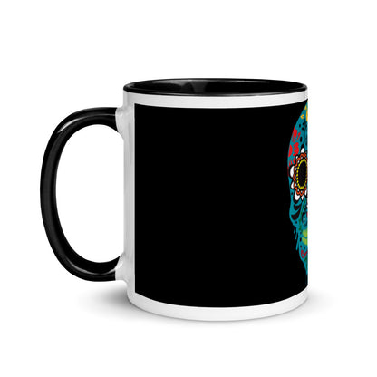Dia de los Muertos Azul Mug with Color Inside