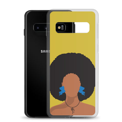 Melanin Poppin' with Louisiana Earrings Samsung Case