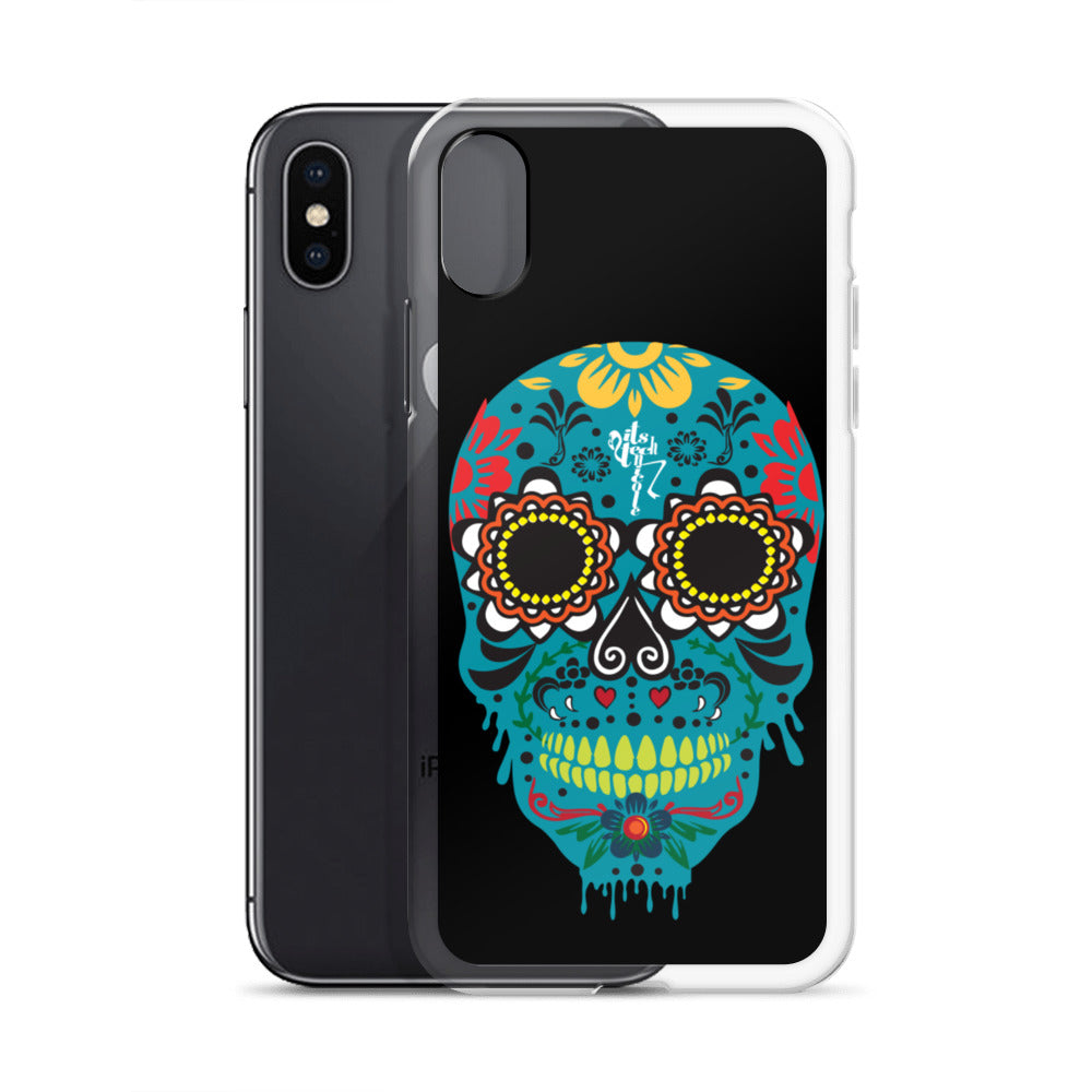 Dia de los Muertos Azul iPhone Case