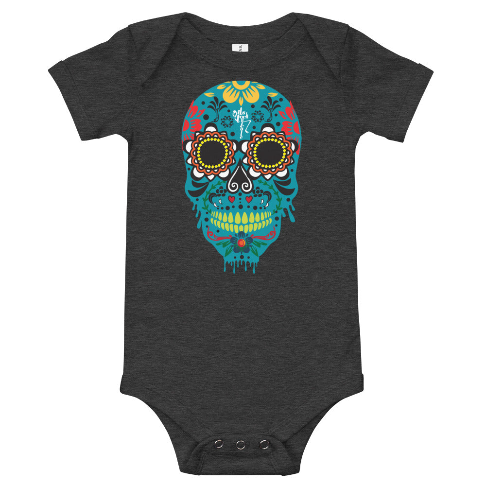 Dia de los Muertos Azul Onesie